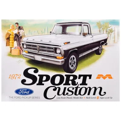 Moebius Skill 3 Model Kit 1972 Ford Sport Custom Pickup Truck 1/25 Scale Model By
