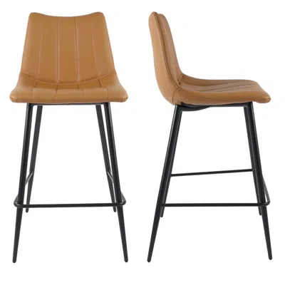 Moe's Furniture Alibi Counter Stool Tan - Set Of Two