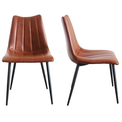 Moe's Furniture Alibi Dining Chair Brown - Set Of Two