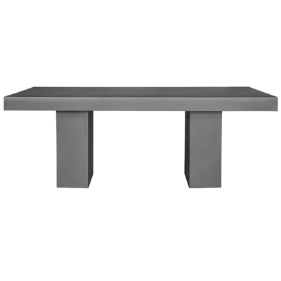 Moe's Furniture Antonius Outdoor Dining Table Dark Grey