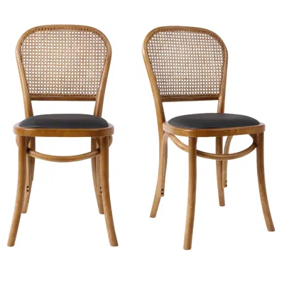 Moe's Furniture Bedford Dining Chair Light Brown - Set Of Two
