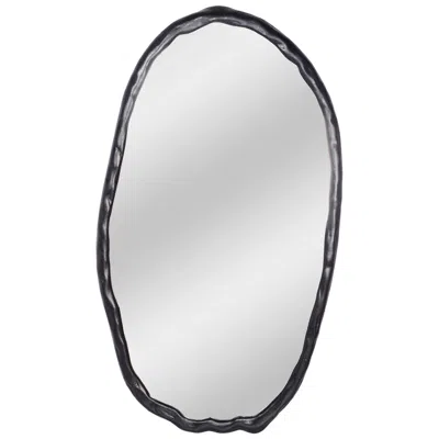 Moe's Furniture Foundry Oval Mirror Black