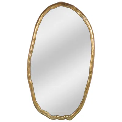 Moe's Furniture Foundry Oval Mirror Gold