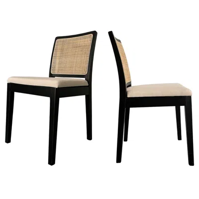 Moe's Furniture Orville Dining Chair Black - Set Of Two