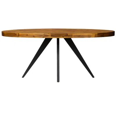 Moe's Furniture Parq Oval Dining Table Amber