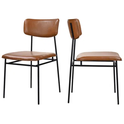 Moe's Furniture Sailor Dining Chair Brown - Set Of Two