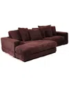 Moe's Home Collection 2pc Plunge Sectional Sofa & Chaise Set