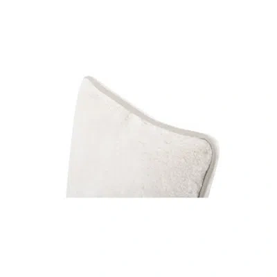 Moe's Home Collection Carr 20in Cushion Faux Fur Cream In White