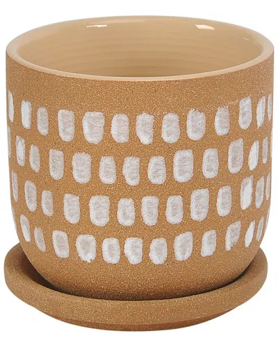 Moe's Home Collection Botanical Planter 5.75in In Metallic