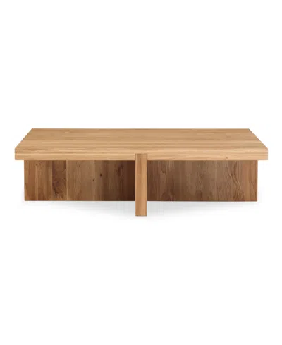 Moe's Home Collection Folke 50" Oak Rectangle Coffee Table In Brown