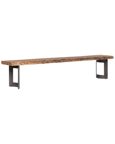 Moe's Home Collection Bent Bench Small In Brown