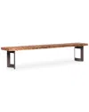 Moe's Home Collection Bent Large Bench In Brown