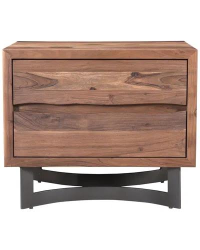 Moe's Home Collection Bent Nightstand In Brown