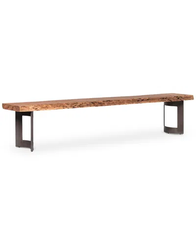 Moe's Home Collection Bent Small Bench In Gray