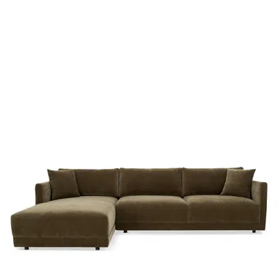 Moe's Home Collection Bryn Fabric Sectional In Brown