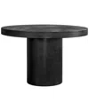 Moe's Home Collection Cassius Round Outdoor Dining Table In Black