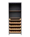 Moe's Home Collection Chefs Teak Wine Bar