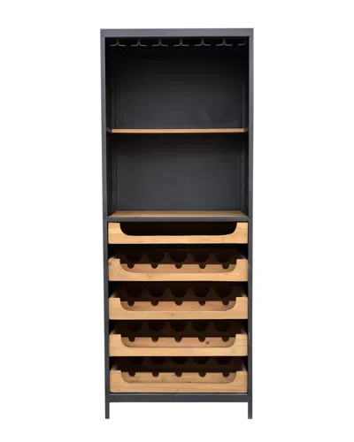 Moe's Home Collection Chefs Teak Wine Bar