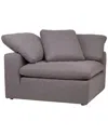 Moe's Home Collection Clay Corner Chair In Grey