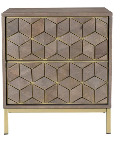 Moe's Home Collection Corolla Nightstand In Brown