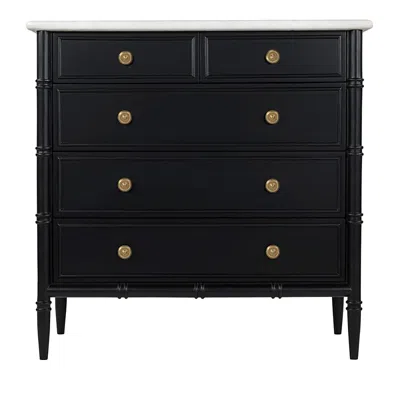 Moe's Home Collection Eleanor 5 Drawer Chest In Black