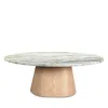Moe's Home Collection Evelyn Coffee Table, Green Onyx In Gray