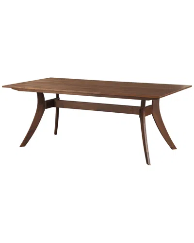 Moe's Home Collection Florence Small Rectangular Walnut Dining Table In Brown