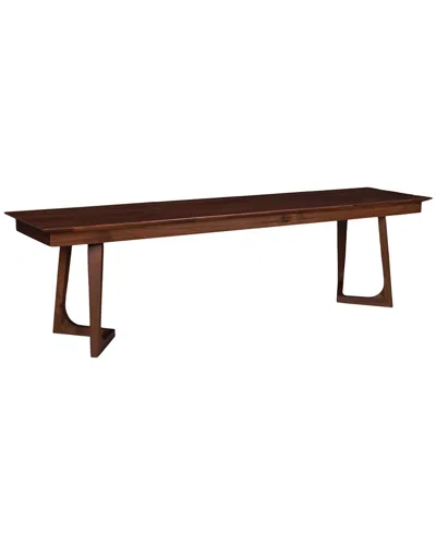 Moe's Home Collection Godenza Bench In Brown