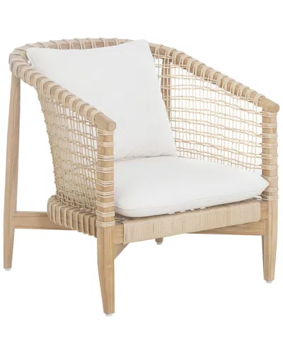 Moe's Home Collection Kuna Outdoor Lounge Chair In Brown