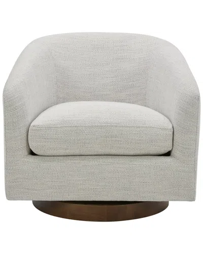 Moe's Home Collection Oscy Swivel Chair In Ivory