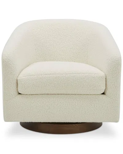 Moe's Home Collection Oscy Swivel Chair In White