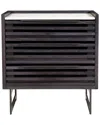 Moe's Home Collection Paloma 3 Drawer Nightstand In Grey