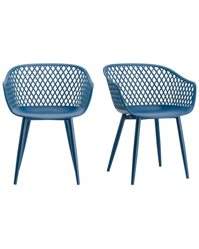 Moe's Home Collection Piazza Outdoor Chair In Blue