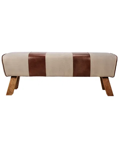 Moe's Home Collection Pommel Bench In Animal Print