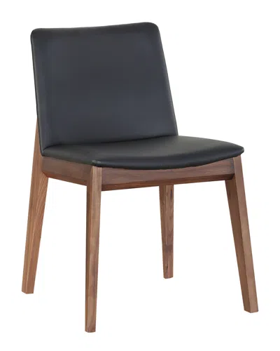Moe's Home Collection Set Of 2 Deco Dining Chairs In Black