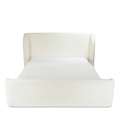 Moe's Home Collection Sophia King Storage Bed, Cream In White