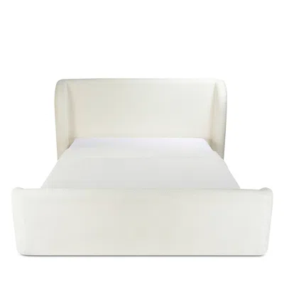 Moe's Home Collection Sophia Queen Storage Bed, Cream In White