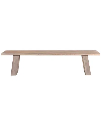 Moe's Home Collection Tanya Bench In Grey
