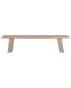 Moe's Home Collection Tanya Bench In Grey