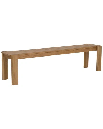 Moe's Home Collection Tempo Outdoor Dining Bench In Beige