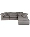 Moe's Home Collection Terra Condo Dream Modular Sectional In Grey