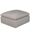 Moe's Home Collection Terra Condo Ottoman In Grey