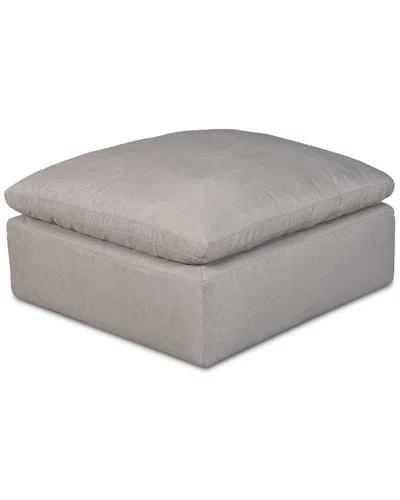 Moe's Home Collection Terra Condo Ottoman In Grey