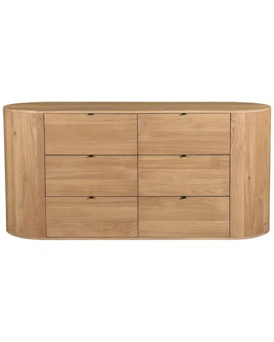 Moe's Home Collection Theo 6-drawer Dresser In Beige