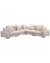 Moe's Home Collection Tumble Classic Left-facing Modular Sectional In Brown