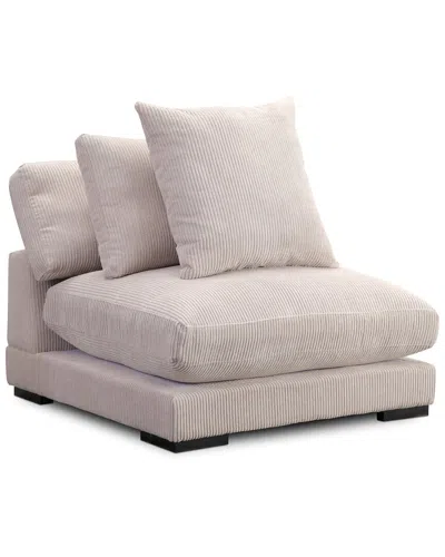 Moe's Home Collection Tumble Slipper Chair In Brown