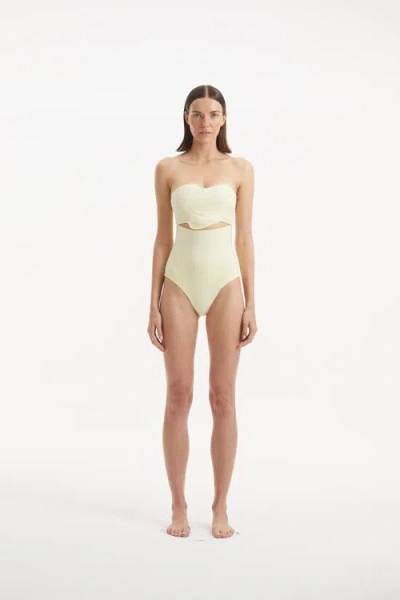 Moeva Adria One Piece Buttermilk Swimsuit In Brown