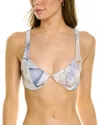 Moeva Alexa Bikini Top In Blue