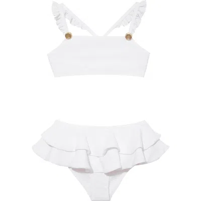 Moeva Dassy Kids Girls Bikini Set In White