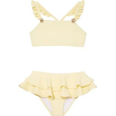 Moeva Dassy Kids Girls Bikini Set In Yellow